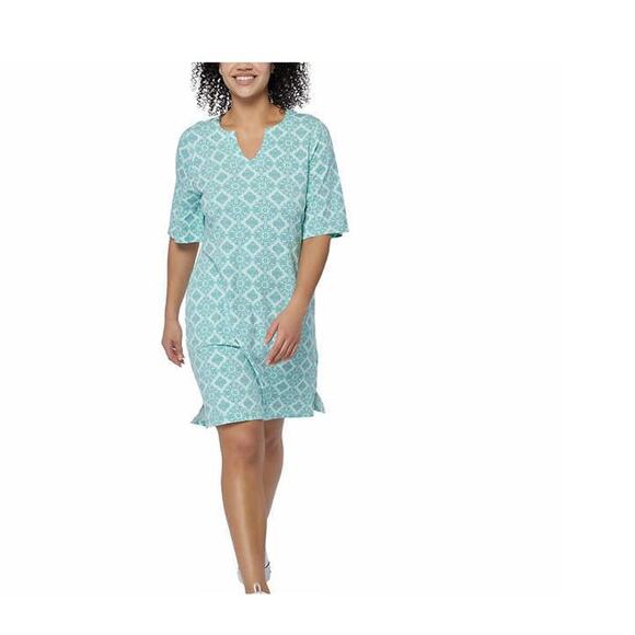 Hang Ten Ladies' UPF 50+ Sun Dress, Aqua - XS - Picture 1 of 3